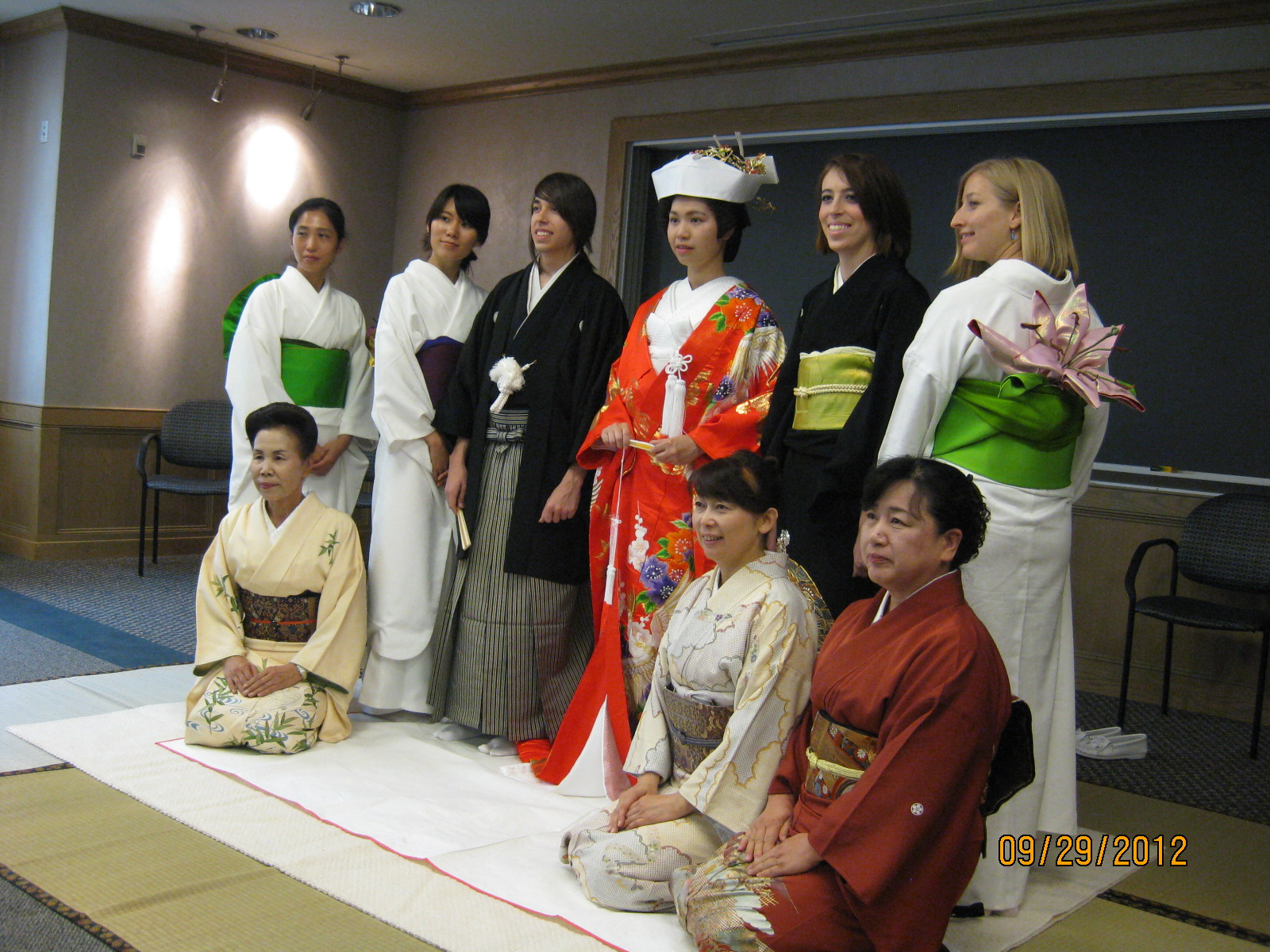 Wedding Party Group Photo in Kimono