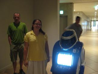 Nothing like getting a tour of an art musuem from a robot!