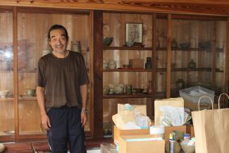 Artist in his Studio and Shop- Koyasan Japan 