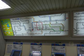 The subway system map of the Greater Kobe area
