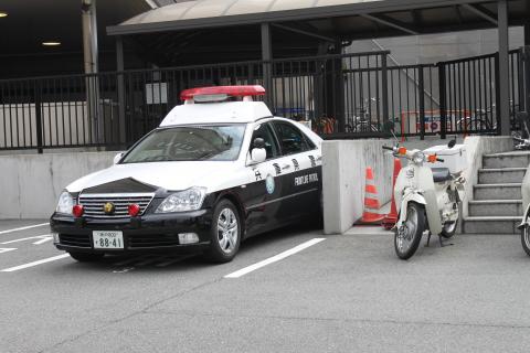 Police Car and Motorcycle